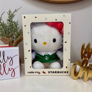 Starbucks Hello Kitty Plush in Green and Red